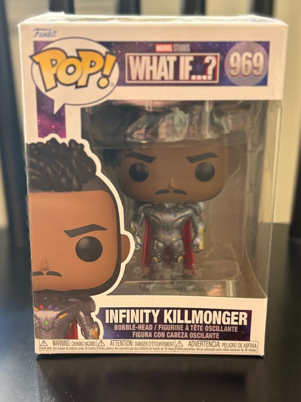 Funko Pop! Marvel What If...? Infinity Killmonger #969 Vinyl Bobble-Head